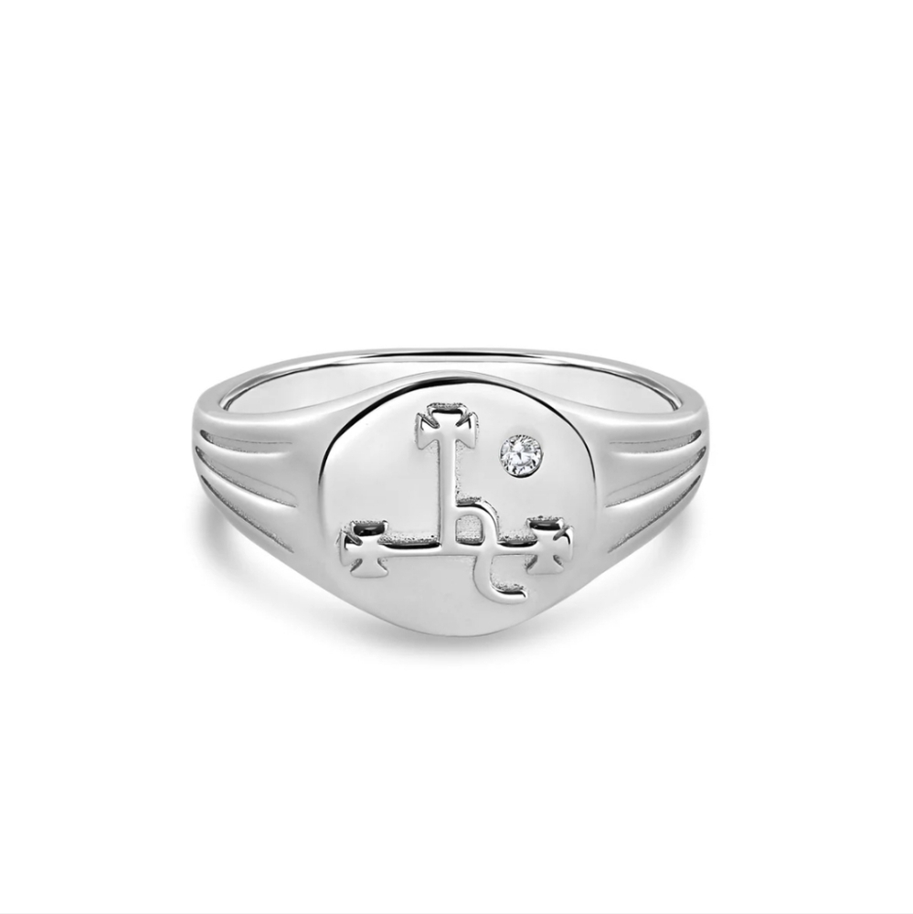 New Lilith sigil ring, size 9, sterling silver, pagan, Wiccan, witch jewelry